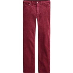 J. Crew Factory straight leg corduroy pants in wine, size 29, EUC